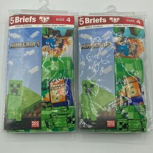 Little Boys Minecraft Graphic Cotton Underwear Briefs 2, 5-Packs Size 4